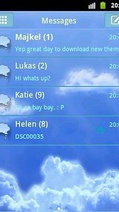 GO SMS Theme Clouds Sky