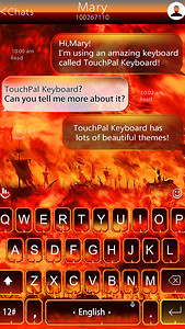 Blazing Fire Keyboard Theme
