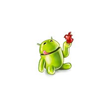 Android Robot Eating