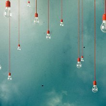 Lightbulbs Hanging