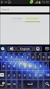 Galaxy Neon Keyboard