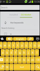 Yellow Keypad for Mobile