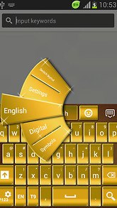 GO Keyboard Gold Theme