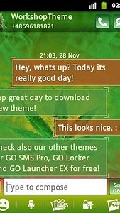 GO SMS Theme WEED GANJA