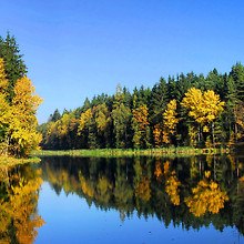 Peaceful Autumn Lake