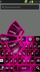 GO Keyboard Neon Pink
