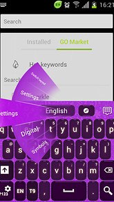 Purple Keyboard GO Theme
