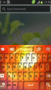 Yellow Sparkly Galaxy Keyboard
