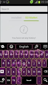 Keyboard Purple Neon